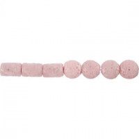 Perles en résine, dim. 24x38 + 31x22 mm, diamètre intérieur 2 mm, 7 assortis, rose [HOB-63105]