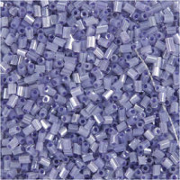 Perles de rocaille, dim. 15/0 , d: 1,7 mm, violet transparent, 2-cut, 25gr, la taille du trou 0,5 mm [HOB-687840]