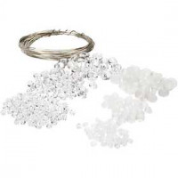 Perles gouttes - set de départ, la taille du trou 0,6-1,5 mm, Pour environ 7 stalactites de 8 cm, 1Pq. [HOB-69931]