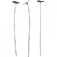 Mèches cirées, L: 10 cm, épaisseur 2 mm, 50pièces [HOB-73313]