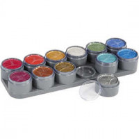 Palette de maquillage visage à base d'eau, couleurs nacrées, 12x15ml [HOB-77061]