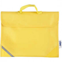 Cartable, dim. 36x29 cm, prof. 9 cm, 1 pièce, jaune [HOB-951831]