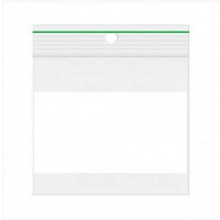 Sacs à fermeture glissière transparents 13 x 20 cm PE 50 micron avec fenêtre d'écriture (1000 pcs) [2PEC1320S]