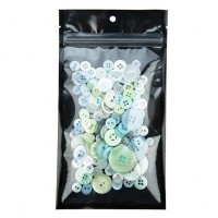 Grip Seal Bags Transparent/Black 10.2x16.5cm (100 pieces) [HZB5CB]