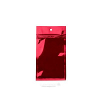 Sacs à fermeture à glissière en rouge métallisé 7.6 x 11.4 cm (100 Pieces) [HZBB3MR]