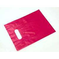 Sacs cabas renforcés Fuchsia 45 Micron LDPE 20.3 x 25.4cm (50 Pièces) [H810FU4]