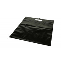 Sacs noirs à zip avec poignée 75 microns 22,9 x 8,2 x 18,4cm (100 Pièces) [ZH13BK5] LIQUIDATION
