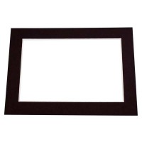 Passe partout Noir 3.5 x 5.5cm pour le découpage intérieur. 12.7 x 17.8cm (25 Pièces) [MS30019]