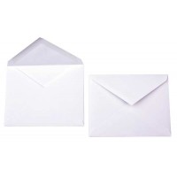 Enveloppes opaques Premium, Blanche 14.6 x 11.1cm (50 Pièces) [E120]