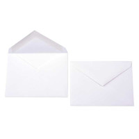 Enveloppes opaques Premium, Blanche 13.0 x 9.2cm (50 Pièces) [E130]
