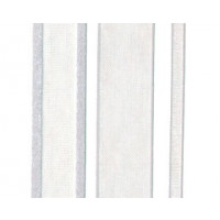 Ruban Bords Satiné argent 1.5cm x 23 mètres  (1 Pièce)   [RIBSESIL]
