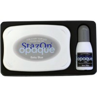 Set tampon encreur bébé bleu StazOn