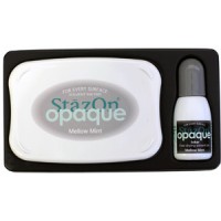 Set tampon encreur vert velouté de menthe StazOn