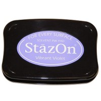 Set tampon encreur violet vif StazOn