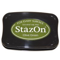 Tampon encreur vert olive StazOn [SZ51]