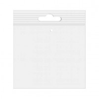 sachets zip à transparence cristalline + trou de suspension européen + trou d'aération 10,2 x 10,2cm (100 Pièces) [ZE44V]