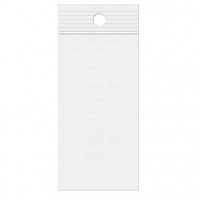 Sacs zip à transparence cristalline avec rond pour suspension 10,2 x 20,3cm (100 Pièces) [ZR48]