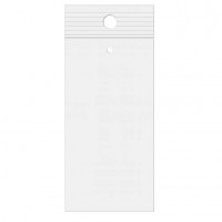 Sacs zip à transparence cristalline + trou de suspension + trou d'aération 10,2 x 20,3cm (100 Pièces) [ZR48V]