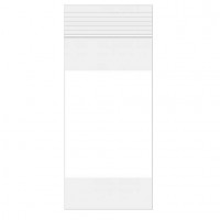 sachets zip avec fenêtre d'écriture blanche en Polyéthylène à basse densité 10,2 x 20,3cm (100 Pièces) [2WE48]