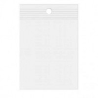 sachets zip transparent Polyéthylène Basse Densité avec rond pour suspension 10,2 x 15,2cm (100 Pièces) [2PR46] 