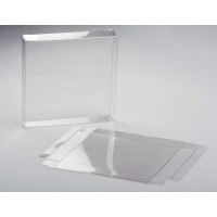Boites cadeau plastique à transparence cristalline 14.3 x 2.5 x 14.1cm (25 Pièces) [FPB48]