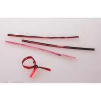 Plastique Armé - lien rouge métallique 10.2 x .4cm (1000 Pièces) [TT4MR]