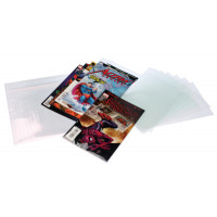 COMIC7PC Sacs Plastiques refermable protecteur pour bande dessinée 23x30 + 4 cm