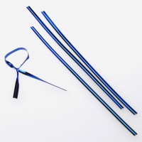 Plastique Armé - lien bleu métallique 10.2 x .4cm (1000 Pièces) [TT4MB]
