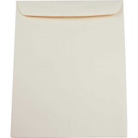 Enveloppes à texture lin pour brochure, naturelle 10.5 x 24.1 cm (50 Pièces) [E2N1] Déstockage!!