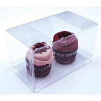 Boites à Cupcake pour doubles cupcakes17.8 x 10.2 x 10.2cm (100 pièces) [CBS174]