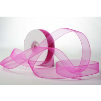 Ruban Mono Fuchsia 1.5cm x 23 mètres (1 Pièce) [RIBFCH]