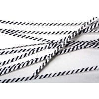 Papier Armé - lien à rayures blanc/ noir 15.2 x .4cm (1000 Pièces) [TT6WKS]