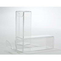 Boites cadeau plastique à transparence cristalline 2.5 x 2.5 x 7.6cm (25 Pièces) [FPB135]