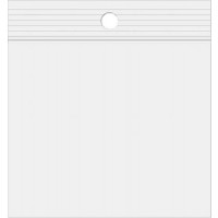 Sachets zip transparent 100 Micron avec rond pour suspension 12,7 x 12,7cm (100 Pièces) [Z4R55]