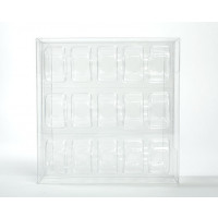 Boites cadeau plastique à transparence cristalline 19.5 x 5.1 x 19.1cm (25 Pièces) [FPB258]