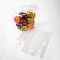 Sacs zip à transparence cristalline rigide avec poignée 20,3 x 10,3 x 22,5 cm (100 Pièces) [ZFG3]