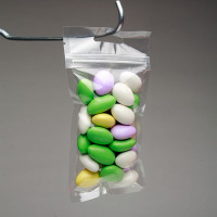 Sacs zip avec trou de suspension européen 7.6 x 12.7cm (100 pièces) [HZB35]