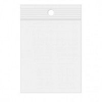 Sachets zip transparent 100 Micron avec rond pour suspension 6,4 x 15,2cm (100 Pièces) [Z4R2H6]