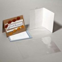 CJ6x6SM Sachet film protecteur pour cartes 15.3x30.6+2x4.20 cm