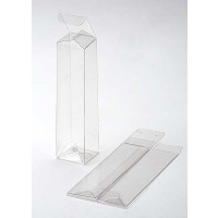Boîtier cadeau à transparence cristalline avec fond pop up 5.7 x 5.7 x 22.9cm (25 Pièces) [PLB136]