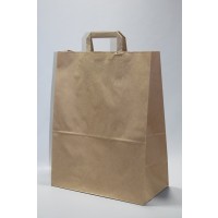 Paper Bags Brown Kraft 70 g/qm 22x11x26 cm (50 pcs) [PADB7026]
