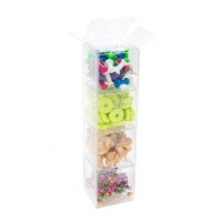 	 Coffret emboîtable de 4 x 4 x 15.4 cm, 4 boîtes intérieures + 1 boîte extérieure (25 Pieces) [NBS3]