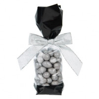 Sachets impimés avec bande noire 5.1 x 4.8 x 24.1 cm, (100 Pieces) [G1BK]