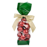 Sachets impimés avec extrémités vertes 5.1 x 4.8 x 24.1 cm (100 Pieces) [G1GR]
