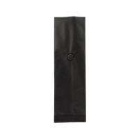 Sachets à café noirs avec valve d'aération, 8 x 6 x 26 cm (50 Pieces) [SGC1BM]