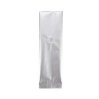 Sachets à café en argent avec valve d'aération, 8 x 6 x 26 cm (50 Pieces) [SGC1S]