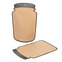 Kraft Jarre a cookie Doypack 13x7.6x20.6 cm (100 Pieces) [SP3K]