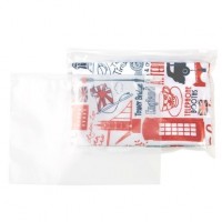 Sacs zip avec curseur 75 Micron 25.4 x 17.8cm (100 pièces) [3SZ107]