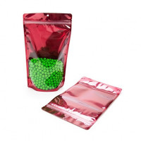Doypack avec dos fuschia 17.1 x 8.9 x 28.6 cm (340 g) (100 pièces) [ZBGB4FS]