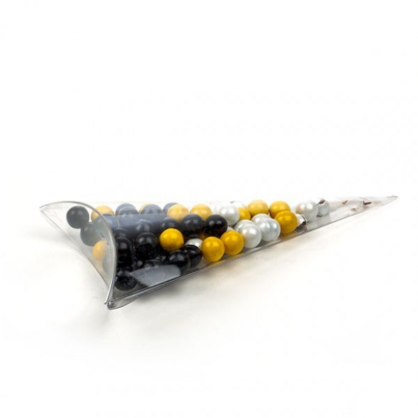 Clear Flat Cone Favor Box 8.9 x 16.5cm (25 Pieces) [FS286]
